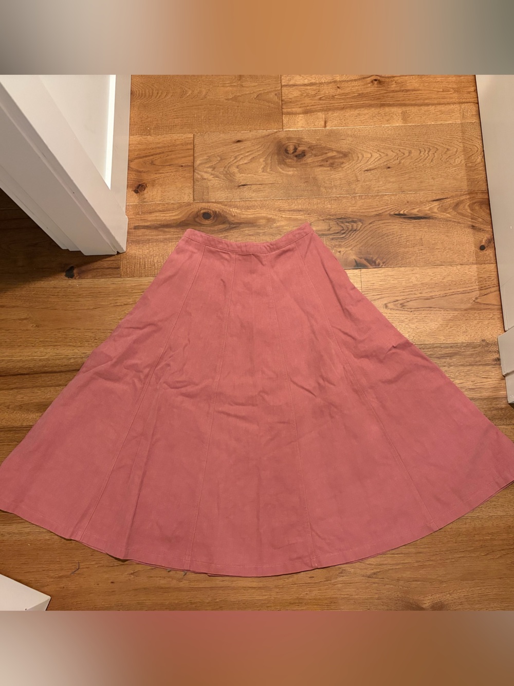Vintage Japan Brand Spirit Passion Belief SPB Rose Pink A-Line  Midi Y2K Skirt